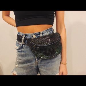 Multi Colored Sequin Reflective Fanny Pack